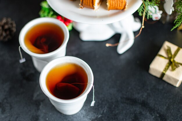 Home-baked Christmas sweet pastry dessert