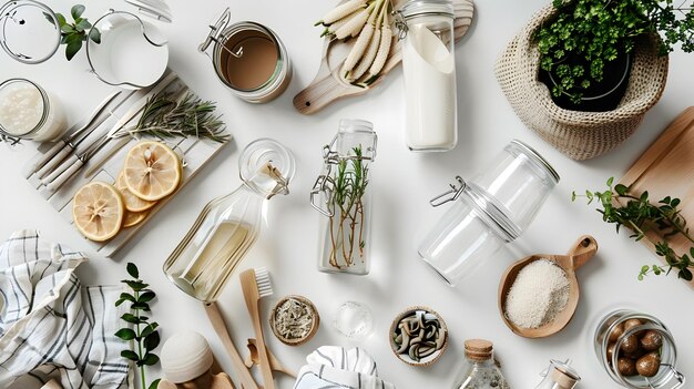 Home Cooking Ingredients on the Table