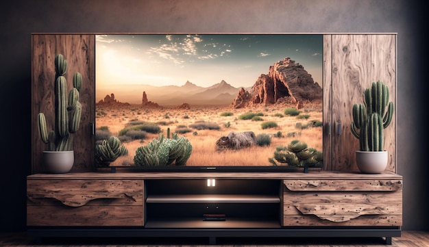 Home decor TV cabinets Generative AI