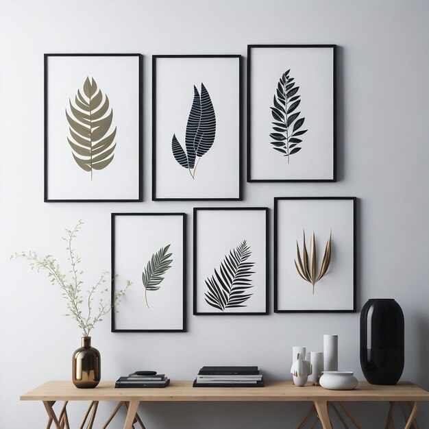 Photo home decor with frames