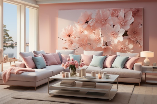 home decoration interior pastel color inspiration desain