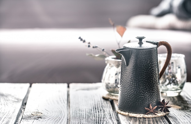 Home decoration on table