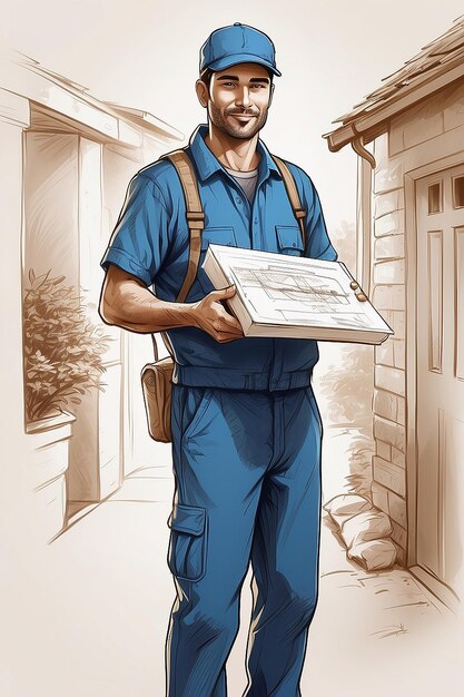 Home delivery worker