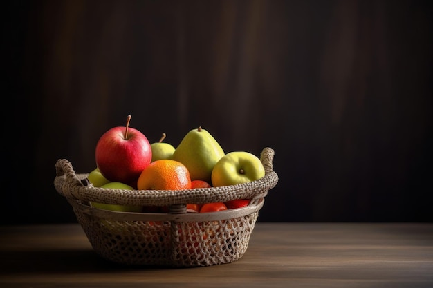 Home fruit basket Generate Ai