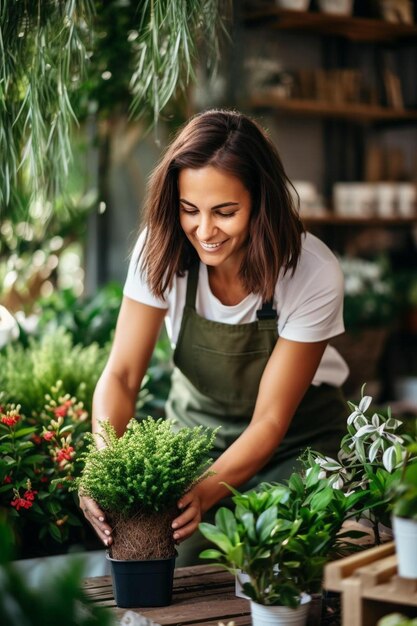 Foto giardinaggio domestico amore per le piante e cura piccola impresa