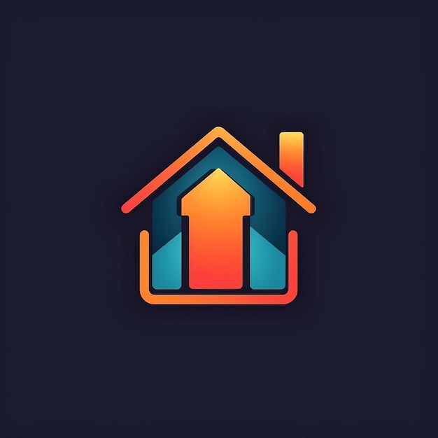 Home icon logo Onroerend goed logo creatief logo ontwerp