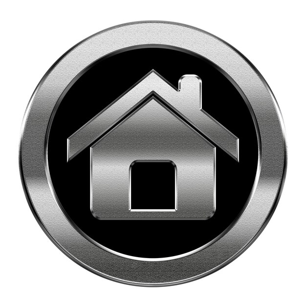 Photo home icon silver