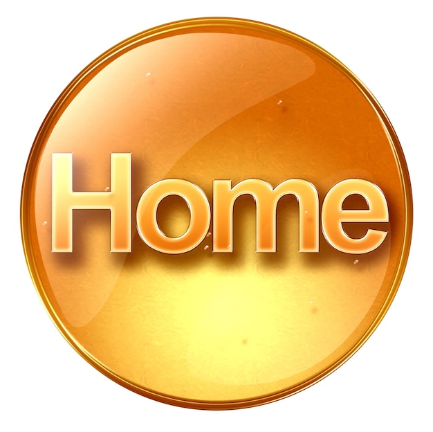 Photo home icon yellow