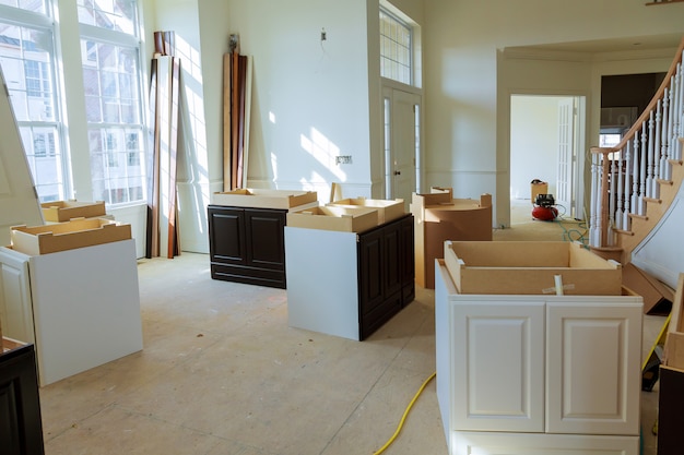 Home Improvement Kitchen Remodel view installed in a new kitchen