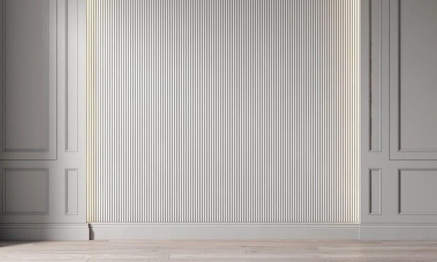 Home interieur minimale witte woonkamer interieur lege muur mock up 3d render