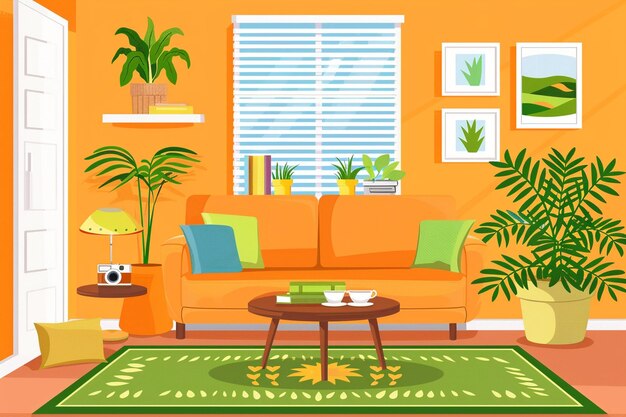 Home interior background style