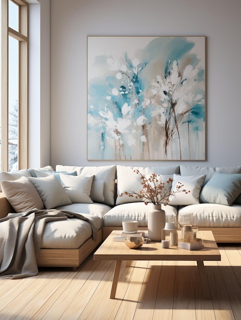 Home interior HD Wallpaper stock Image