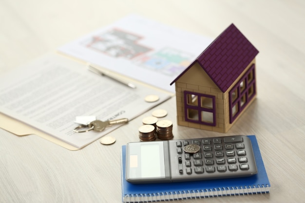 Home Key Real Estate Property Loan Sale Concept