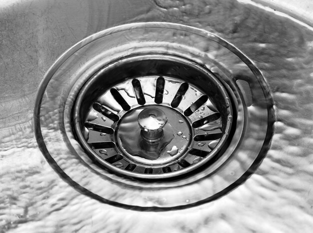 Photo home kitchen sink closeup