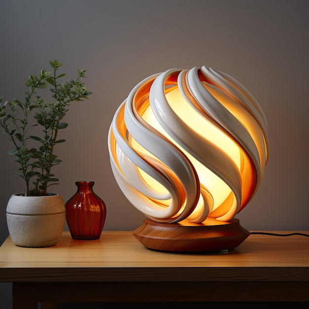 Домашнее освещение с помощью инновационной минималистской лампы