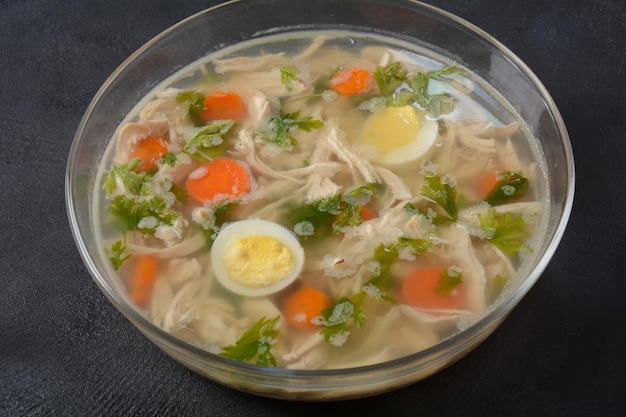 Home made aspic, jellied chicken meat with herbs and carrots.
traditional russian dish holodets. served with bread and mustard
or/and horseradish