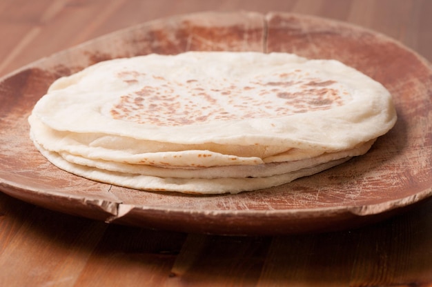 Foto focaccia fatta in casa su a