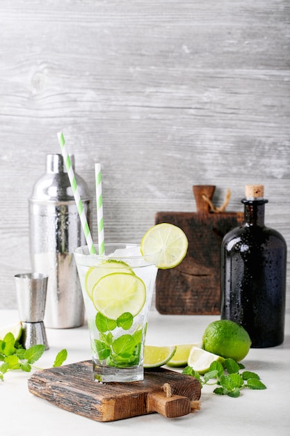 Home made mojito cocktail