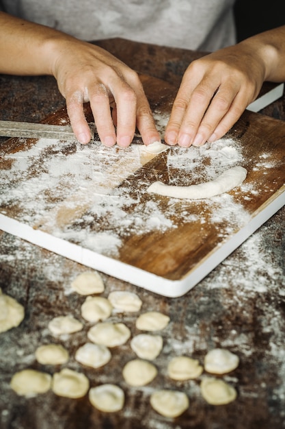 Home made Orecchiette pasta