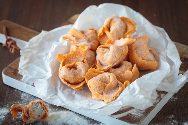 Home made tortellini