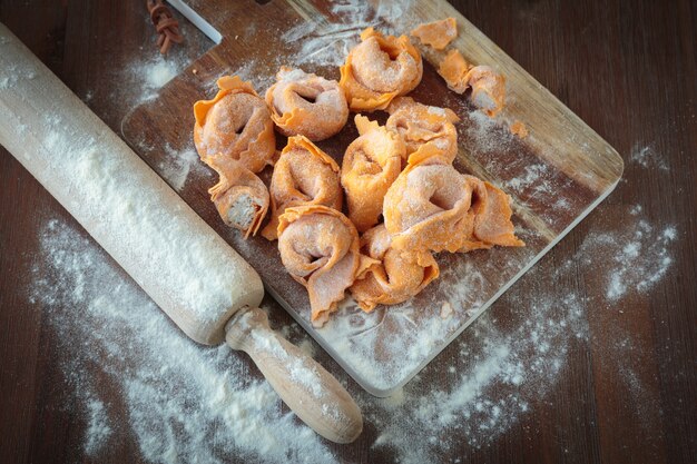 Home made tortellini