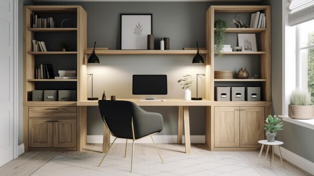 Домашний офис для небольших квартир современный и комфортный Маленький офисный рабочий простор в квартире
