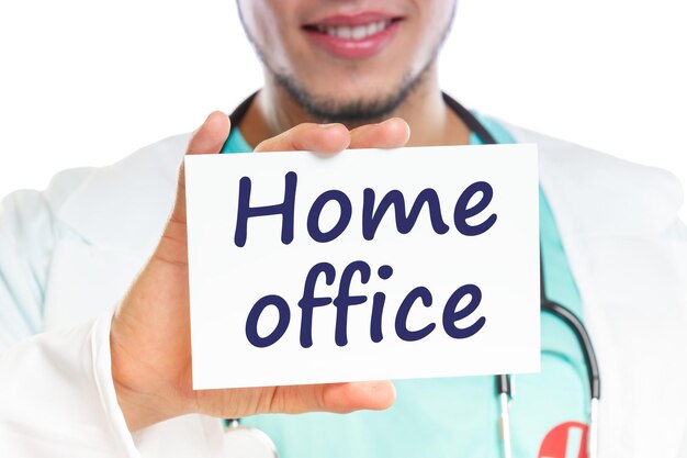 Home office work working corona virus coronavirus disease\
doctor ill illness healthy health