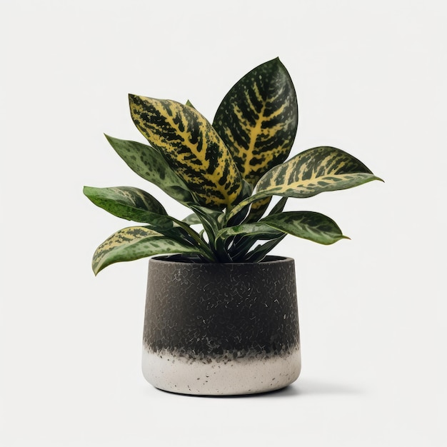 Home Plant in Pot Illustration Generative AI