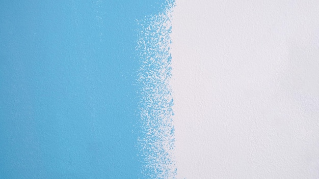 Home renovation and wall painting white and blue