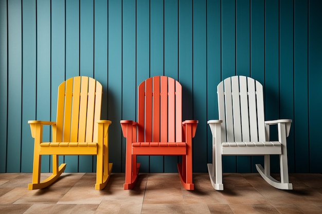 Photo home rocking chairs mockup