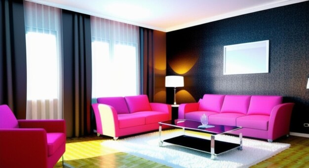 Фото Дизайн интерьера домашней комнаты