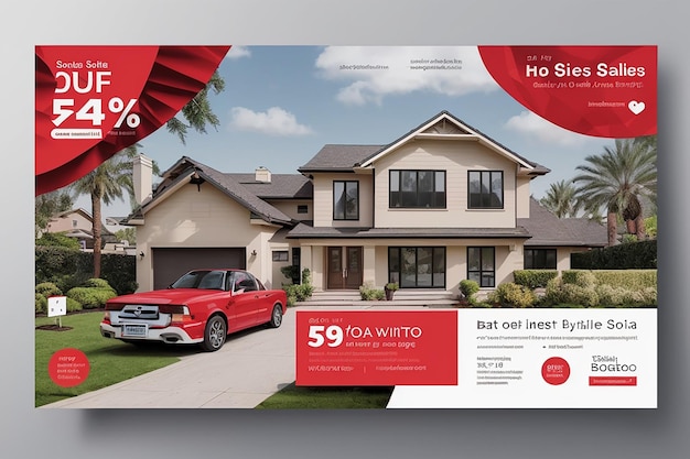 Home sale business social media post vierkante flyer banner sjabloon