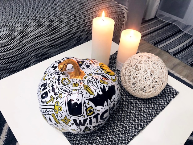 Home Scandinavian Doodle Pumpkin