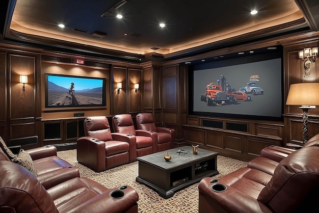 Foto home theater voor filmliefhebbers