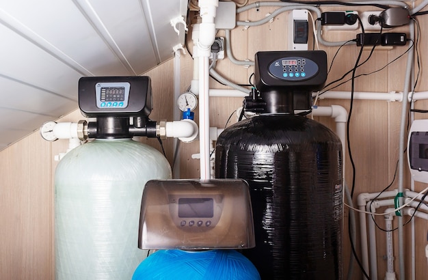 Photo home water filter softener system water purification