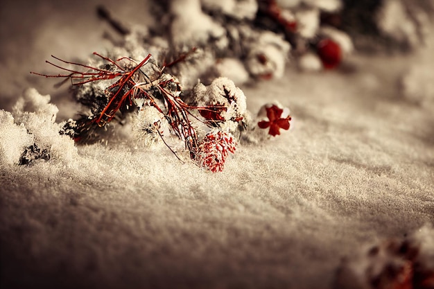 背景をぼかした写真のホーム冬クリスマス組成