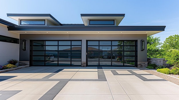 a home with a large front door