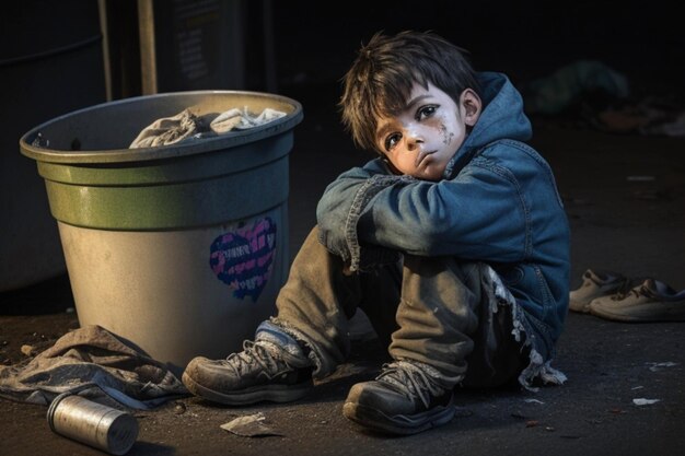 Photo homeless child