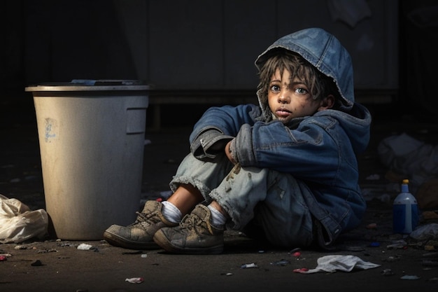 Photo homeless child