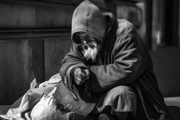 Homelessness and Poverty Depiction of Desperation