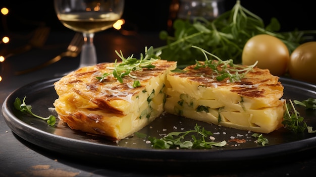 Homely Comfort Dive into the Heartwarming Goodness of Spanish Omelette and Aioli