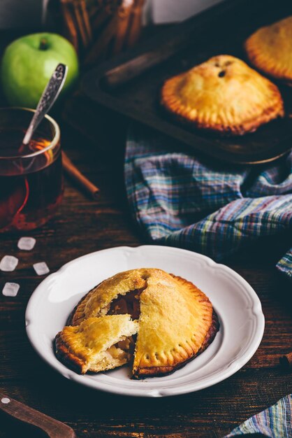 Homemade apple mini pies