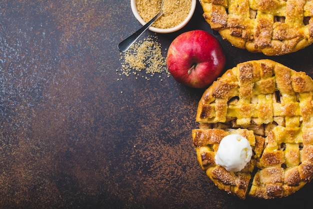 Photo homemade apple pie