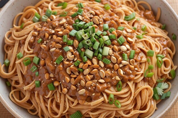 Homemade Asian Peanut Sauce Noodles