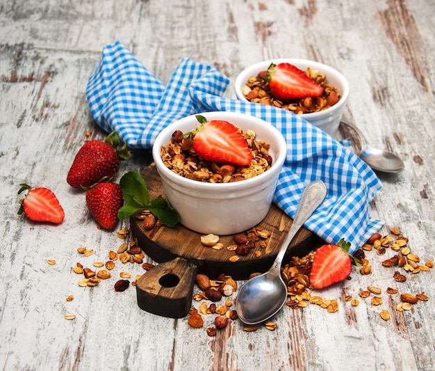 Homemade baked granola