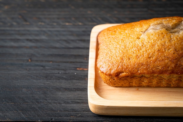 Homemade banana bread  or  banana cake sliced