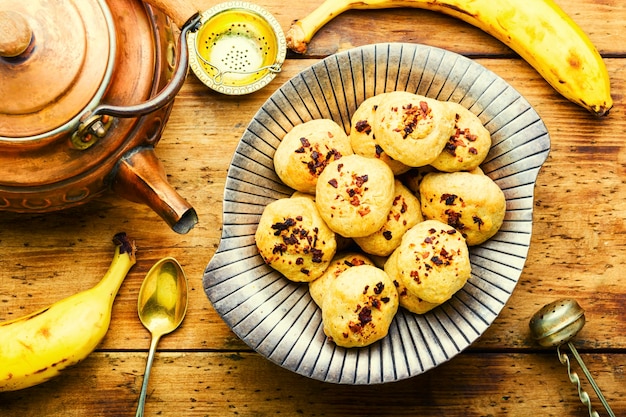 Biscotti fatti in casa alla banana.