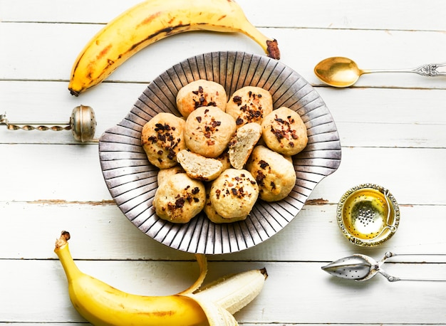 Homemade banana cookies.