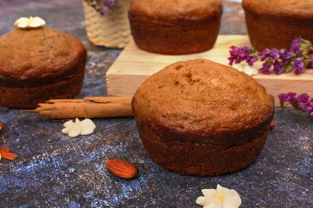 Homemade banana cupcakes