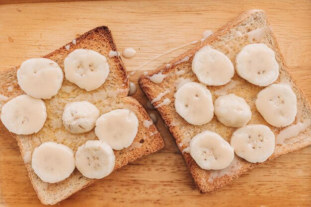 Homemade Banana Toast for summer breakfast